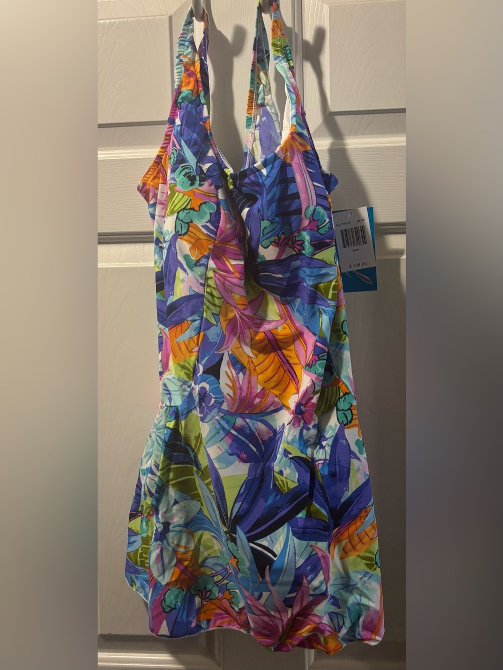 Women’s Azul Tropical Floral One-Piece Swimsuit - 26W